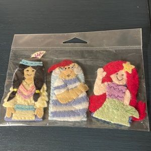 Peter Pan characters  finger puppets Handmade